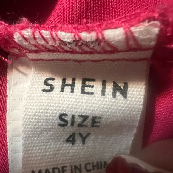 SHEIN Floral Ruffle Jumpsuit in Pink and White - Picture 3 of 3